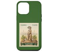 African Safari Stamp Meerkat Namibia Postage Vintage Case for iPhone 12 Pro Max