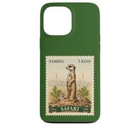 African Safari Stamp Meerkat Namibia Postage Vintage Case for iPhone 13 Pro Max