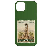 African Safari Stamp Meerkat Namibia Postage Vintage Case for iPhone 14 Plus