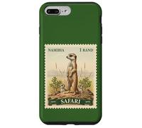 African Safari Stamp Meerkat Namibia Postage Vintage Case for iPhone 7 Plus/8 Plus
