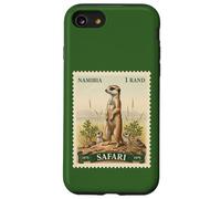 African Safari Stamp Meerkat Namibia Postage Vintage Case for iPhone SE (2020) / 7/8