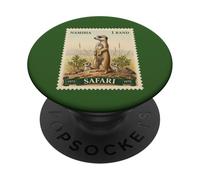 African Safari Stamp Meerkat Namibia Postage Vintage PopSockets Adhesive PopGrip