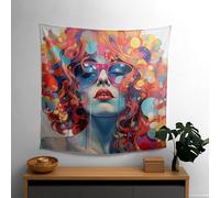 African Safari Wildlife Adventure Wall Tapestry - Vibrant Ranforce Fabric with Sublimation Print, 100% Cotton Back, Certified