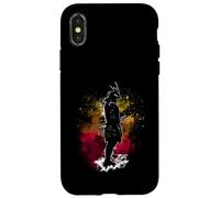 African Samurai Afro American Bushido Warrior Katana Vintage Case for iPhone X/XS