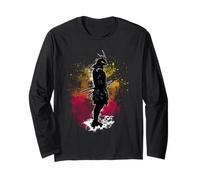 African Samurai Afro American Bushido Warrior Katana Vintage Long Sleeve T-Shirt