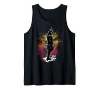 African Samurai Afro American Bushido Warrior Katana Vintage Tank Top