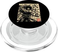 African Samurai Afro Japanese Warrior Bushido Black History PopSockets PopGrip for MagSafe
