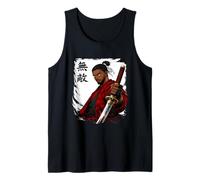 African Samurai Black Anime Warrior Ninja Afro Urban Men Tank Top