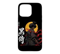 African Samurai Fighter Katana Warrior Black Roots Anime Case for iPhone 15 Pro Max