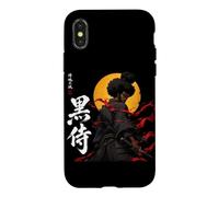 African Samurai Fighter Katana Warrior Black Roots Anime Case for iPhone X/XS