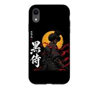 African Samurai Fighter Katana Warrior Black Roots Anime Case for iPhone XR