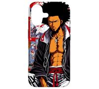African Samurai Hip-Hop Afro 90s Anime Retro Lofi Case for iPhone 17