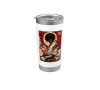 African Samurai Japanese Warrior Anime Katana Ronin Stainless Steel Insulated Tumbler