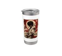 African Samurai Japanese Warrior Anime Katana Ronin Stainless Steel Insulated Tumbler