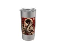 African Samurai Japanese Warrior Anime Katana Ronin Stainless Steel Insulated Tumbler