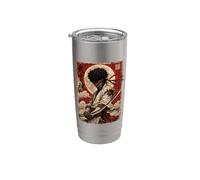 African Samurai Japanese Warrior Anime Katana Ronin Stainless Steel Insulated Tumbler