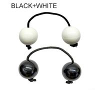African Sand Eggs 2pcs Climbing Rope Hand Percussion(Black and White) | Handheld percussion, adjustable tension, lightweight design, 2-pack value, rhythmic training tool
