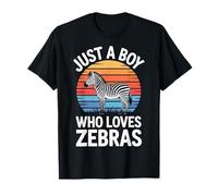 African Savanna Animals Just A Boy Who Loves Zebras T-Shirt