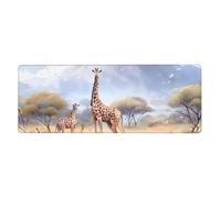 African Savanna Giraffe Keyboard pad, Non-Slip, Suitable for Office and Home, 80 x 30 cm.