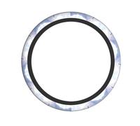 African Savanna Giraffe Printed Steering Wheel Protective Cover Elastic Steering Wheel Decorative Cover Suitable For SUV Truck