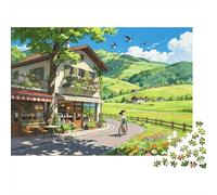 African Savanna Jigsaw Puzzles 1000Pc Recycled Material Wildlife Migration Puzzles for Elderly Puzzle Game Props Interesting Family Game Props for Adults 52x38cm/1000pcs