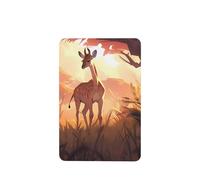 African Savannah Giraffe Calf Pattern Car Air Fresheners 4 Pcs Rectangle Hanging Aromatherapy Tablets Scented Fresheners For Bedroom Bathroom