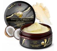 African Shea Butter Raw Organic Shea Butter for Skin 4 Ounce Coconut Lemongrass - USDA Organic Certified All-Natural Moisturizer for Face, Hair and Body Care, Suitable for All Skin Types