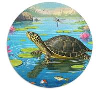 African Sideneck Turtle 1000pcs Wildlife Jigsaw Puzzles Impossible Puzzle Educational Games for Adults And Kids 1000pcs (67.5x67.5cm)