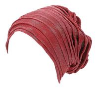 African Stretch Glittered Hijab Hair Wrap Muslims Turban Hat For Women Dressing Up Stretchable Turban For Ladies