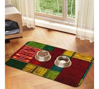 African Style Patchwork 1 Print Cat Food Mat Pet Feeding Mat for Floor Pet Supplies Dog Water Bowl Mat Dog Essentials
