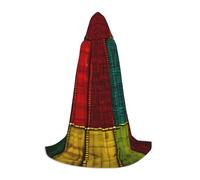 African Style Patchwork 1 Print Hooded Cloak Teens Kids Adults Halloween Gothic Variety Carnival Cosplay Costume