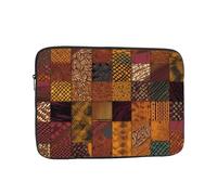 African Style Patchwork Laptop Case 10 inch, Water Resistant Laptop Sleeve Shockproof Protective Traveling Computer Bag Portable Business Briefcase for Men Women