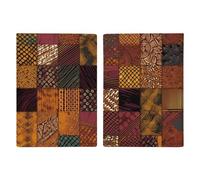 African Style Patchwork Leather Passport Holder Handmade Passport Cover with Card And Ticket Slot Easy Access Passport Case Passport Wallet Passport Holder for Women And Men, style, 20.3x13.8cm