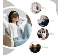 African Style Patchwork Print Adults Eye and Ear Muffs Soft Blackout Blocking for Sleeping Home Office Travel