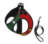 African Style Patchwork Print Dog Harness,Pet Leash Vest For Small To Medium Dogs,Perfect For Outdoor Adventures