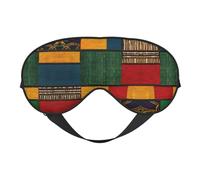 African Style Patchwork Print Eye Mask,Soft Blackout Blindfold Eye Cover for Women Men Full Night's Sleep,Travel