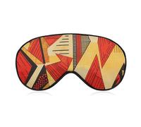 African Style Prints Eye Mask for Sleeping Soft Breathable Sleep Mask with Adjustable Strap Light Blocking Night Eye Cover Comfortable Night Blindfold Eyeshade Sleep Shade Cover for Travel