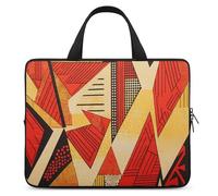 African Style Prints Laptop Sleeve Ultra-Thin, Waterproof 15inch Laptop Bags, Portable Protective Computer Bag with Hand Strap