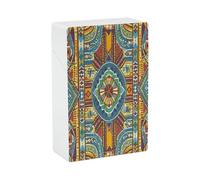 African Style Textile Pattern Cigarette Case Stylish Lightweight Pocket Holder Case for Smoke Waterproof Cigarette Dispenser Cigarettes Accessories for Outdoor Camping Hiking