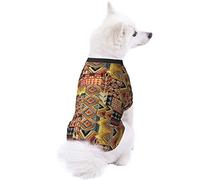 African Textile Patchwork Dog Pet Clothes - Security Printed Pet Sweaters, Coat Winter for Small Medium Large Dogs Cats, Cozy Apparel Casual Fashion Costume, Cute Pet Pullover Sweater.