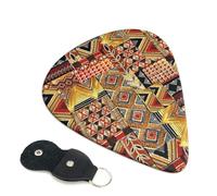 African Textile Patchwork Guitar Pickfor Pickups For Acoustic Electric Guitar Bass Ukulele