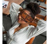 African Textile Patchwork Print Adults Eye and Ear Muffs Soft Blackout Blocking for Sleeping Home Office Travel