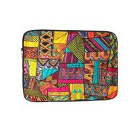 African Textile Patchwork print Printed Laptop Sleeve Case 17 inch Shockproof Briefcase Carrying Bag Laptop Sleeve Bag