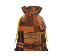 African Textile Patchwork Print Reusable Gift Bags,Drawstring Gift Bags For Jewelry And Gifts,For Festive Occasions