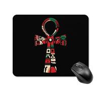 African Traditional Ankh Printed Mouse Pad with Stitched Edges Non Slip Waterproof Mousepad Desk Mat for Office Gaming