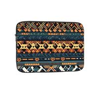 African Tribal Ethnic Texture 13 inch Laptop protective case, one main compartment, no dividers, suitable for travel, office use, etc.