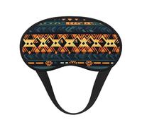 African Tribal Ethnic Texture Blackout Sleep Mask,Soft Polyester, Anti-Light, Stylish,Suitable for Men and Women,for Daily Work and Outdoor Travel.