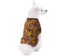 African Tribal Ethnic Texture Dog Pet Clothes - Security Printed Pet Sweaters, Coat Winter for Small Medium Large Dogs Cats, Cozy Apparel Casual Fashion Costume, Cute Pet Pullover Sweater.