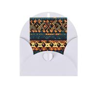 African Tribal Ethnic Texture Greeting Card, 4x6 Inch With Envelope, #Suitable For Birthdays, Weddings, And Business Events.