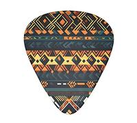 African Tribal Ethnic Texture Guitar Plectrums Classical Triangle Bass Acoustic And Electric Guitar Plectrums For Guitarists 12 Pieces